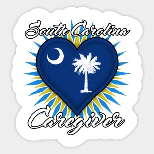 South Carolina Caregiver (white font) Sticker